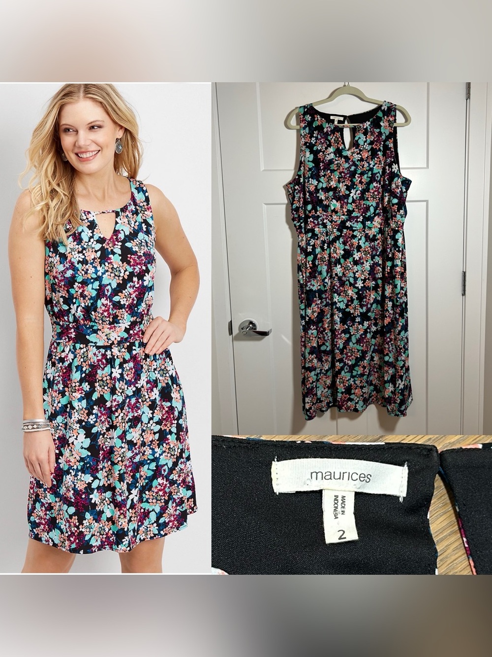 Plus size mid-length dress